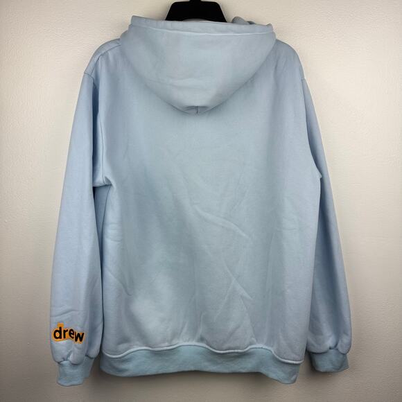 Drew Skate House Hoodie Light Blue Smiley Graphic Skater Grunge - Picture 4 of 5